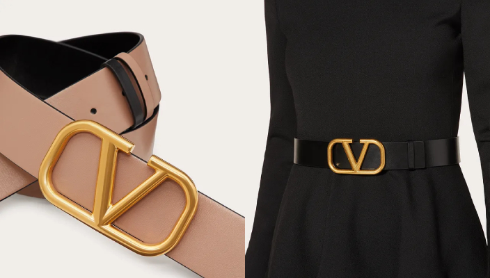 Fendi logo-print leather belt 